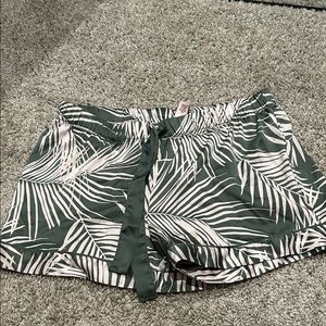 Victoria's Secret Green and White High Waist Shorts